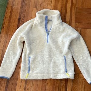 J.Crew cream vintage fleece